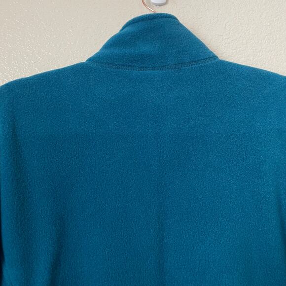 LL Bean Jacket Womens XL Blue Polartec Fleece Full Zip Pockets Outdoor Hiking - Picture 9 of 14